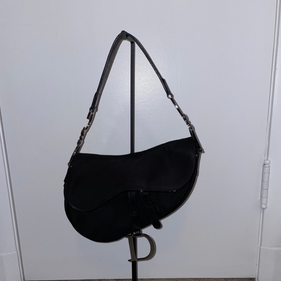 Dior Handbags - Christian Dior Nylon Saddle Handbag